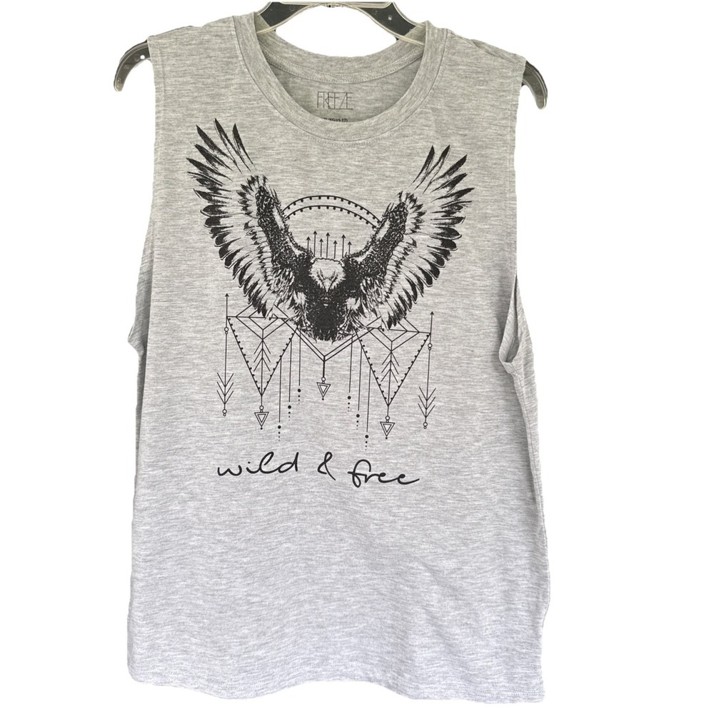Freeze Wild & Free Sleeveless Tank Gray Women's XL